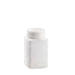 Pill Bottle Square HDPE